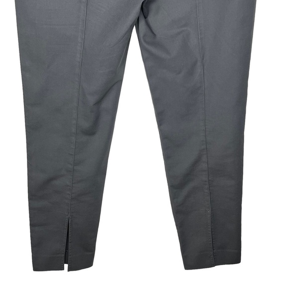Lafayette 148 Gray Straight Leg Ankle Pants Sz 8 Stretch Center Seams High Rise - Picture 5 of 12